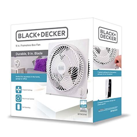 compact small box fan with electricity|black decker 9 inch box fan.